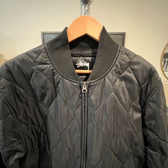 Stussy - Quilted Military Jacket (#115272-0001) - Black - Picture 4 of 8